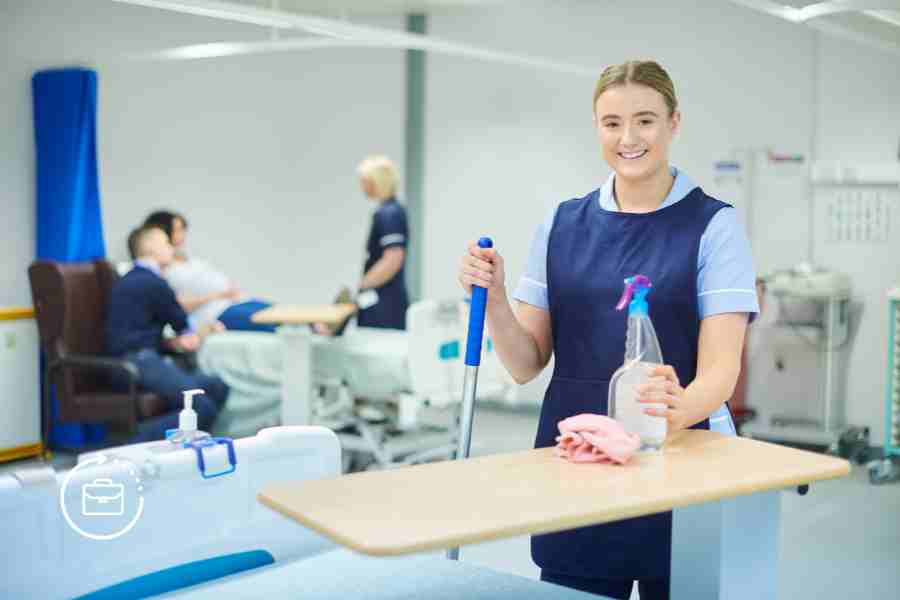 Trabajo para limpieza en hospitales